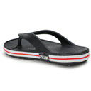 Black Red Tstrap Casual Flip Flops Thongs For Men - Greentech