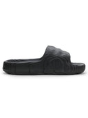 Black Solid Casual Flip Flops Sliders For Men - Greentech