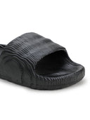 Black Solid Casual Flip Flops Sliders For Men - Greentech
