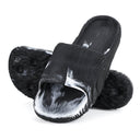 Black White Solid Casual Flip Flops Sliders For Men - Greentech