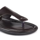 Brown Buckle Slip On Sandals For Men - Greentech