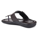 Brown Buckle Slip On Sandals For Men - Greentech