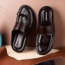 Brown Classic Kolhapuri Slippers Slip On Sandals For Men - Greentech