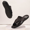 Brown Minimals Cross Strap Sandals For Men - Greentech