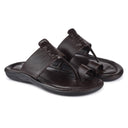 Brown Stitched Kolhapuri Slippers Slip On Sandals For Men - Greentech