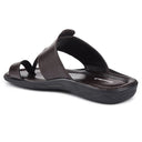 Brown Stitched Kolhapuri Slippers Slip On Sandals For Men - Greentech