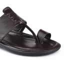 Brown Stitched Kolhapuri Slippers Slip On Sandals For Men - Greentech