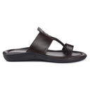 Brown Stitched Kolhapuri Slippers Slip On Sandals For Men - Greentech