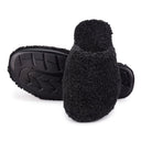Classic Black Fur Carpet Slippers For Men - Greentech