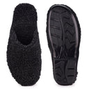Classic Black Fur Carpet Slippers For Men - Greentech