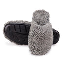 Classic Grey Fur Carpet Slippers For Men - Greentech