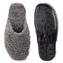 Classic Grey Fur Carpet Slippers For Men - Greentech