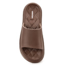 Coffee Brown Casual High Ankle Platform Flip Flops Slippers For Women - Greentech