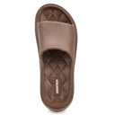 Coffee Brown Casual High Ankle Platform Flip Flops Slippers For Women - Greentech