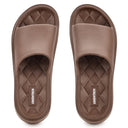 Coffee Brown Casual High Ankle Platform Flip Flops Slippers For Women - Greentech