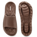 Coffee Brown Casual High Ankle Platform Flip Flops Slippers For Women - Greentech