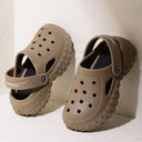 Dark Beige Casual Groovz Clogs For Women - Greentech