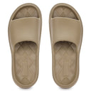 Dark Beige Casual High Ankle Platform Flip Flops Slippers For Women - Greentech