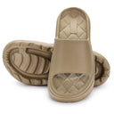 Dark Beige Casual High Ankle Platform Flip Flops Slippers For Women - Greentech