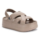 Dark Beige Wanderz Clogs For Women - Greentech