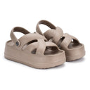 Dark Beige Wanderz Clogs For Women - Greentech