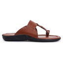 Dark Tan Kolhapuri Slippers Slip On Sandals For Men - Greentech