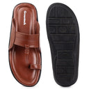 Dark Tan Kolhapuri Slippers Slip On Sandals For Men - Greentech