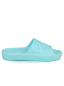 Designed Turquoise Casual Beach Flip Flops Slippers For Women - Greentech