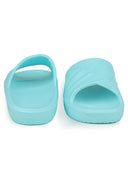 Designed Turquoise Casual Beach Flip Flops Slippers For Women - Greentech