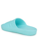 Designed Turquoise Casual Beach Flip Flops Slippers For Women - Greentech