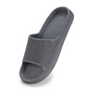 Grey Solid Casual Flip Flops Sliders For Men - Greentech