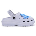 Icy Grey Casual Charms Clogs For Women - Greentech