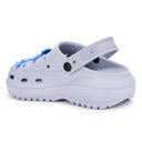 Icy Grey Casual Charms Clogs For Women - Greentech