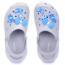 Icy Grey Casual Charms Clogs For Women - Greentech
