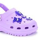 Lavender Casual Charms Clogs For Women - Greentech