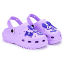Lavender Casual Charms Clogs For Women - Greentech