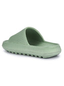 Light Green Solid Flip Flops For Women - Greentech