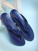 Navy Blue Bathroom Slippers For Women - Greentech