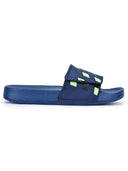 Navy Blue Casual Velcro Colorbox Flip Flops Sliders For Men - Greentech