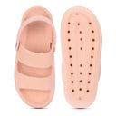 Peach Stylish Casual Clogs Sandals For Women - Greentech