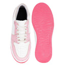 Pink Casual Solid Sneakers For Women - Greentech