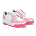 Pink Casual Solid Sneakers For Women - Greentech