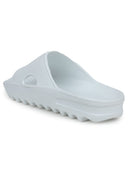 Solid White Casual Beach Flip Flops Slippers For Men - Greentech