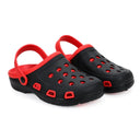 Stylish Black Red Clogs For Men - Greentech