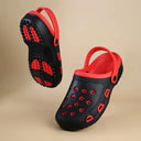 Stylish Black Red Clogs For Men - Greentech