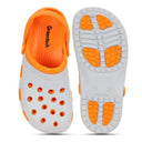 Stylish Orange Grey Clogs For Men - Greentech