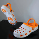 Stylish Orange Grey Clogs For Men - Greentech