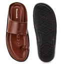 Tan Classic Kolhapuri Slippers Slip On Sandals For Men - Greentech