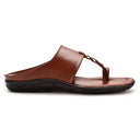 Tan Classic Kolhapuri Slippers Slip On Sandals For Men - Greentech