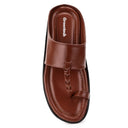 Tan Classic Kolhapuri Slippers Slip On Sandals For Men - Greentech